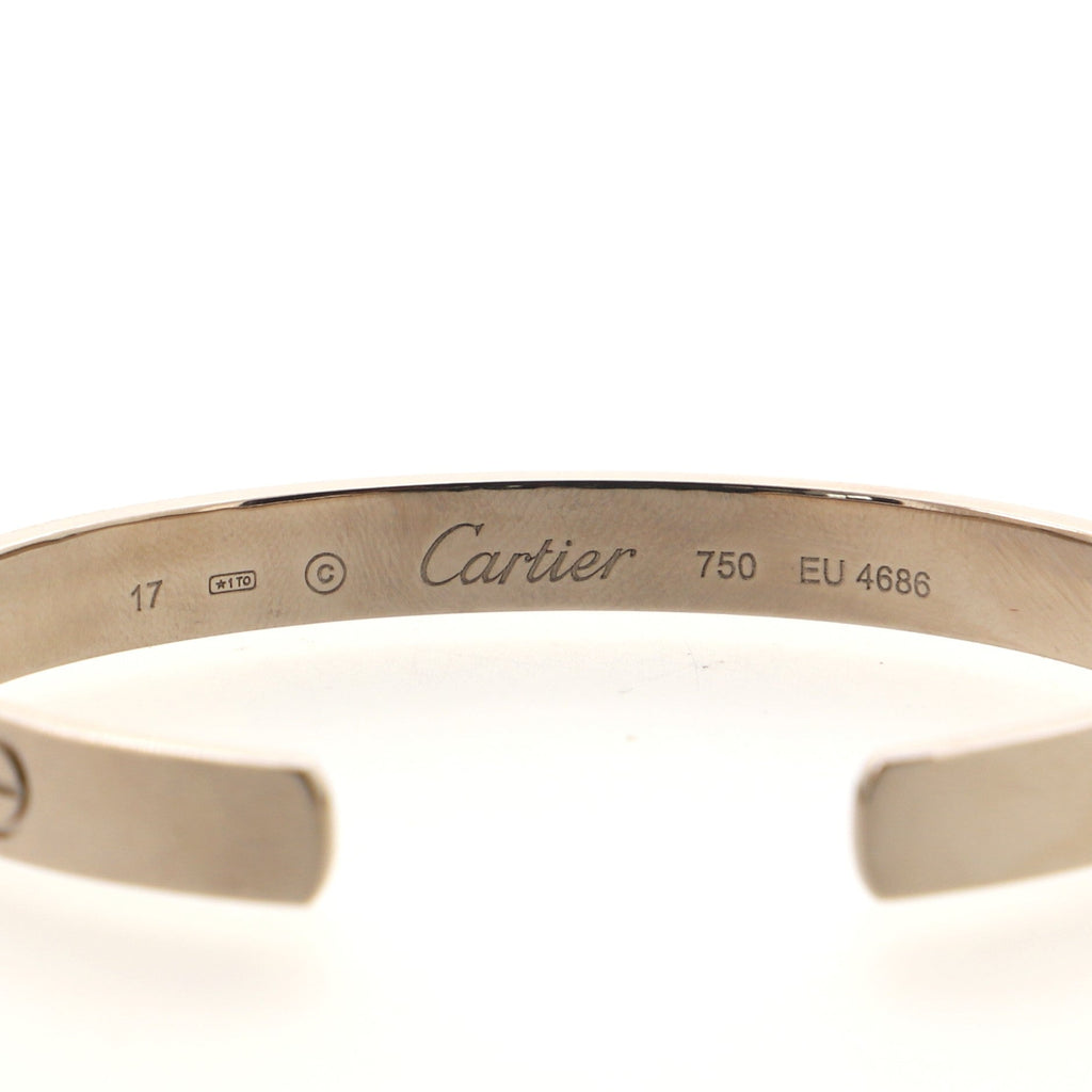 Love Cuff Bracelet 18K White Gold