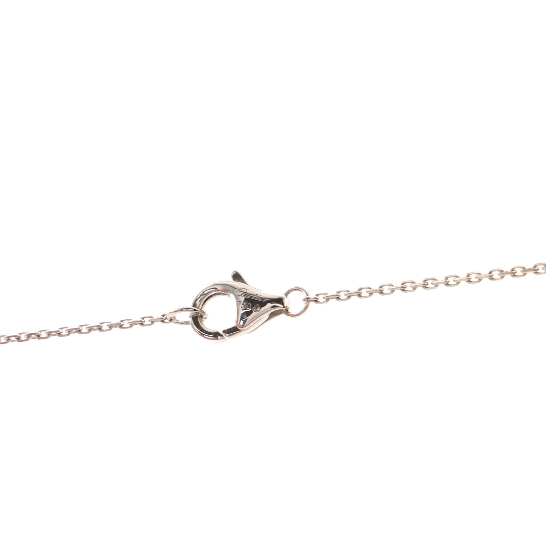 Caresse D'Orchidees Necklace 18K White Gold with Diamonds Small