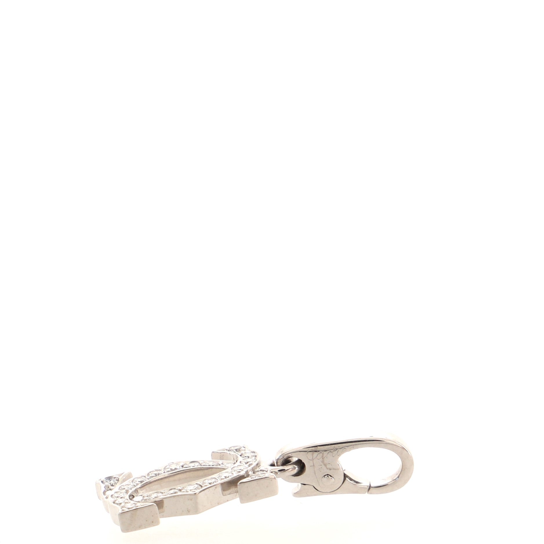 2C Charm Necklace 18K White Gold with Diamonds