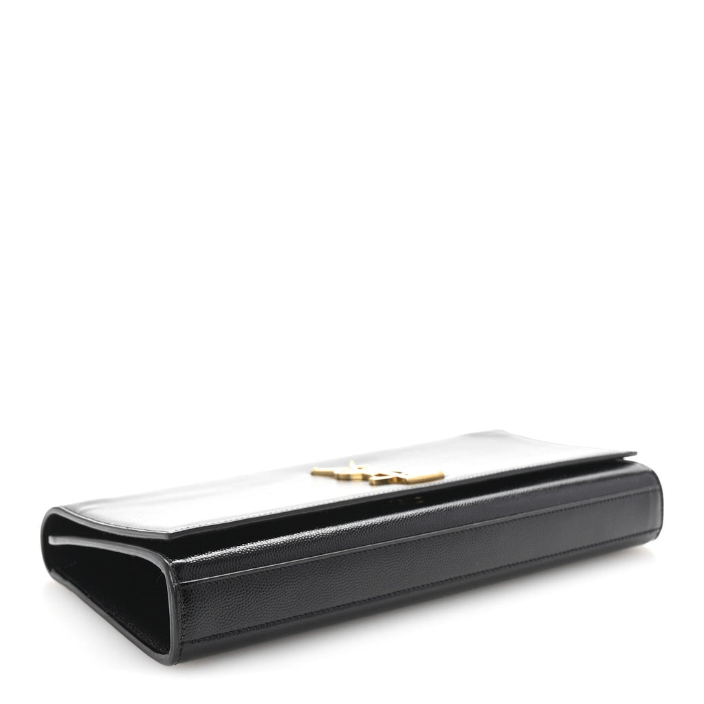 Patent Grain De Poudre Monogram Cassandre Clutch Black