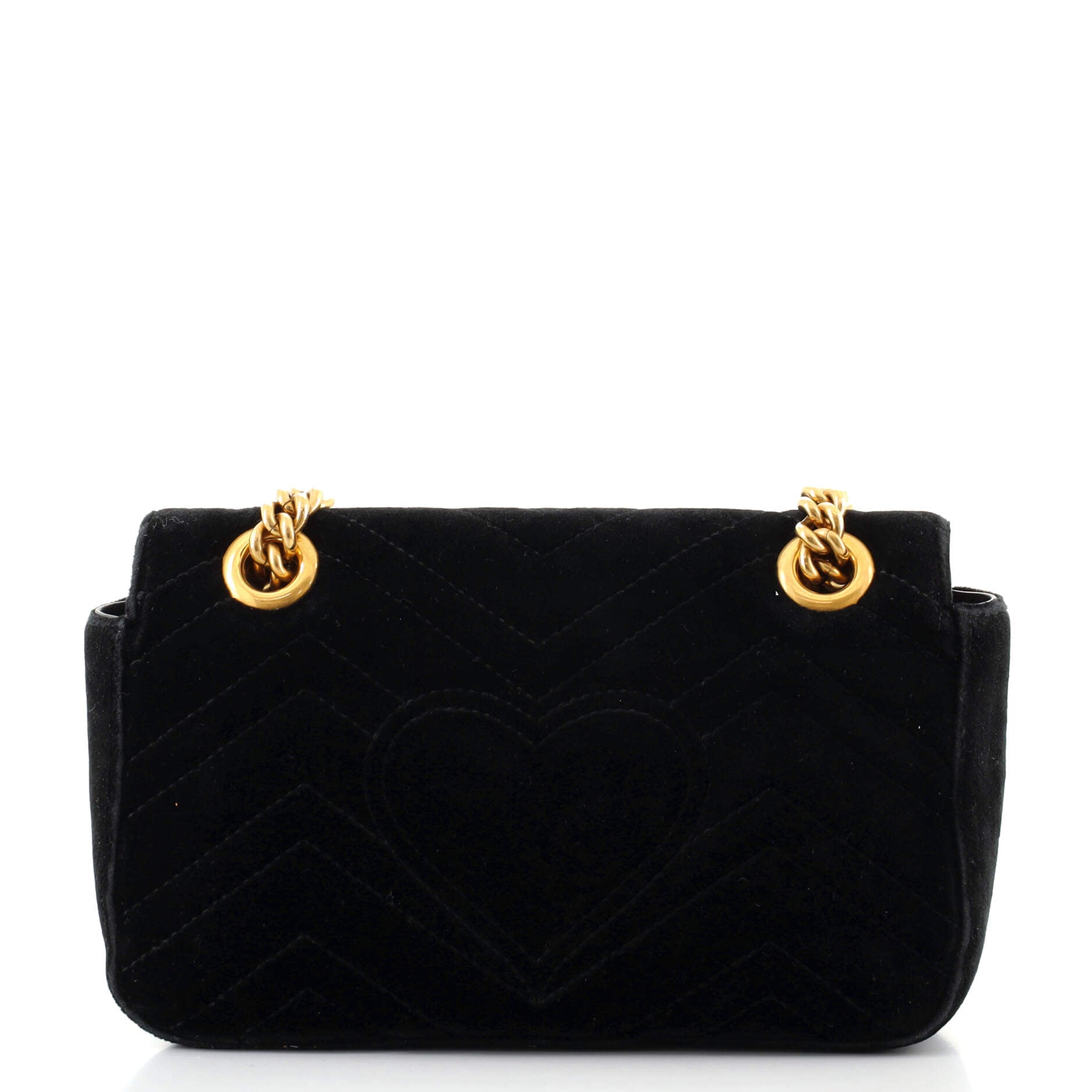GG Marmont Flap Bag Matelasse Velvet Mini