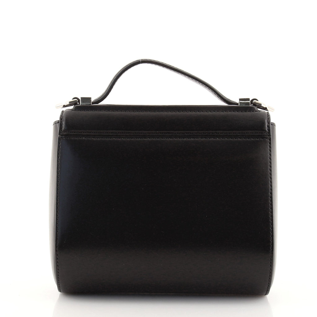 Logo Strap Pandora Box Bag Leather Mini