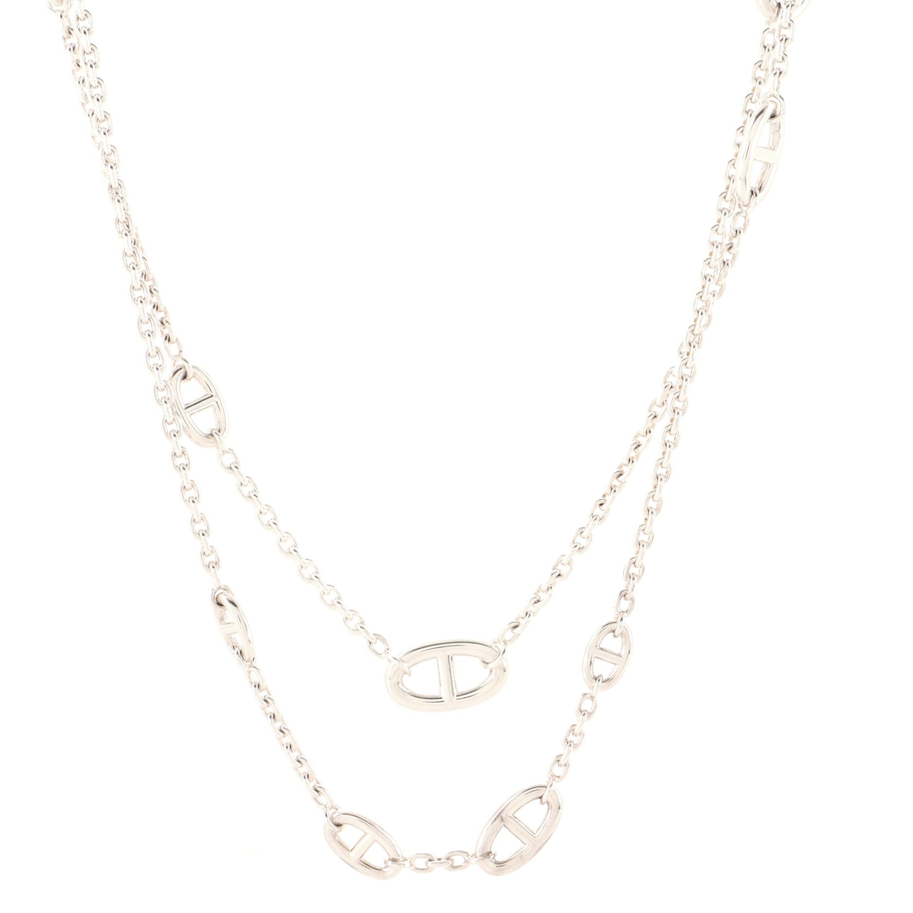 Farandole Long Necklace Silver 160