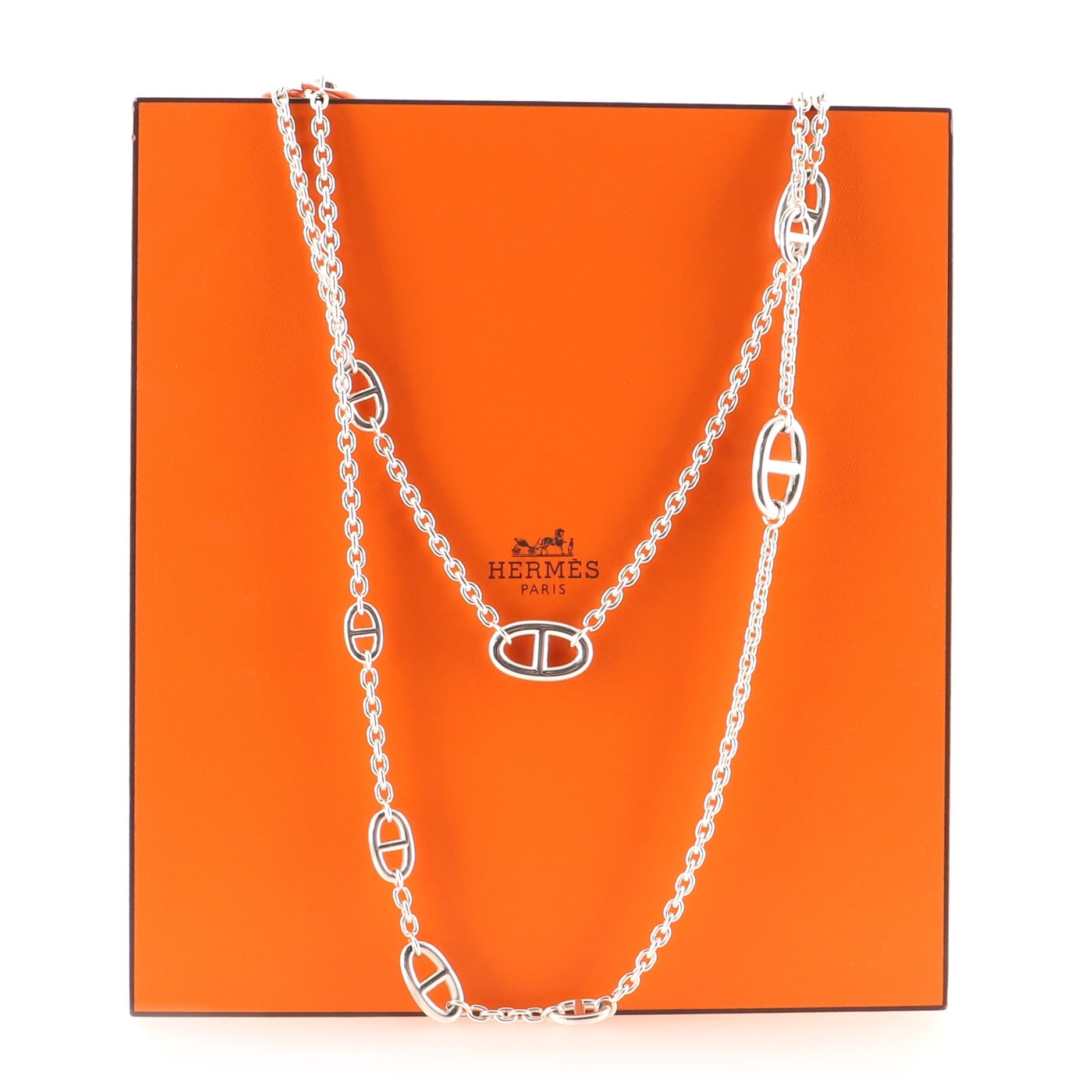 Farandole Long Necklace Silver 160