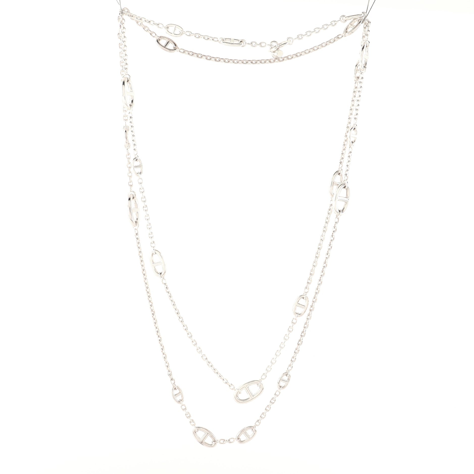 Farandole Long Necklace Silver 160