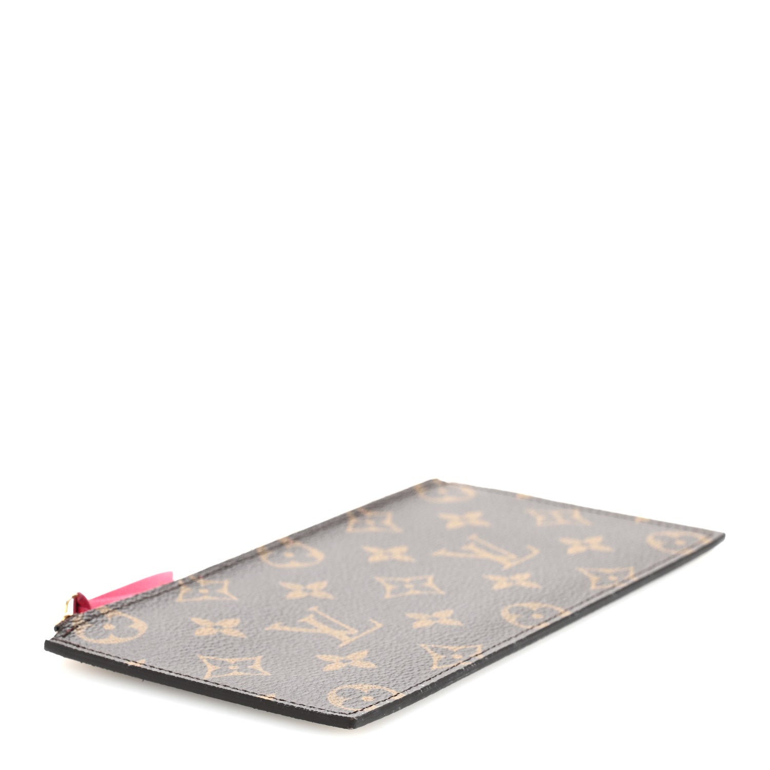 Monogram Felicie Chain Wallet Zippered Insert Fuchsia