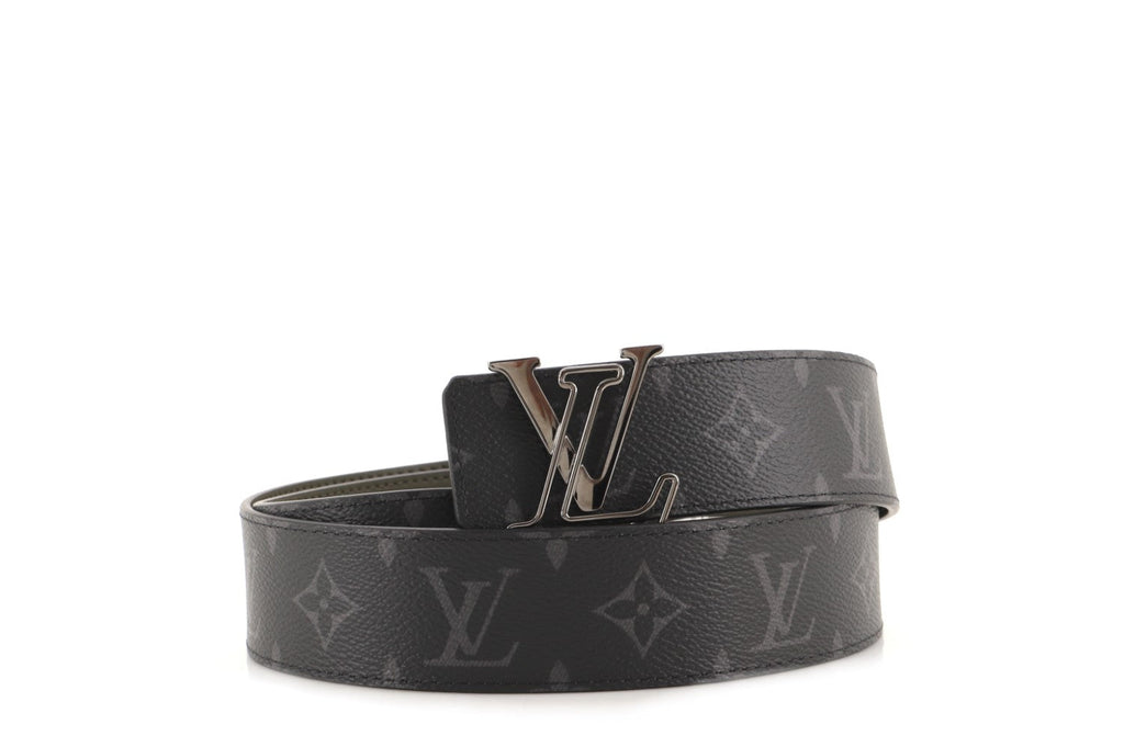 LV Line Reversible Belt Monogram Eclipse Canvas and Leather Wide 95
