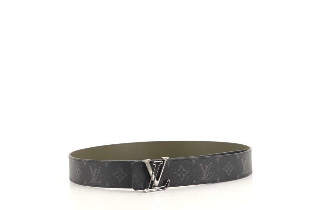 LV Line Reversible Belt Monogram Eclipse Canvas and Leather Wide 95