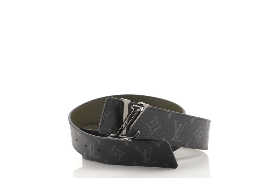 LV Line Reversible Belt Monogram Eclipse Canvas and Leather Wide 95