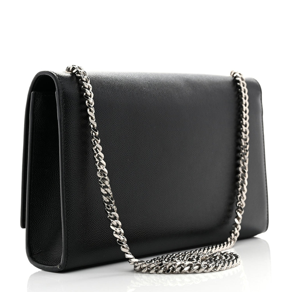 Grain De Poudre Medium Classic Monogram Kate Tassel Satchel Black