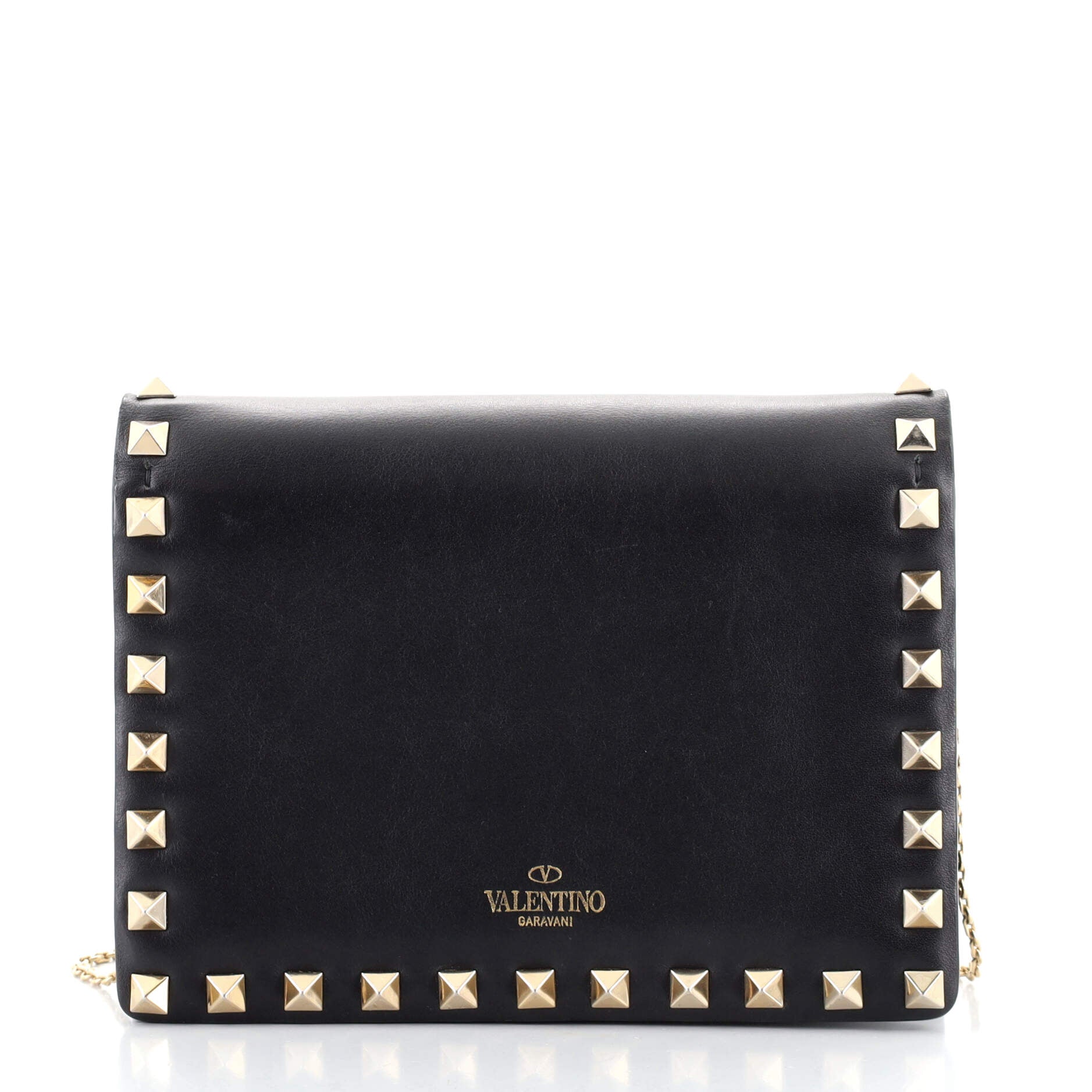 Rockstud Pouch Crossbody Bag Leather Mini