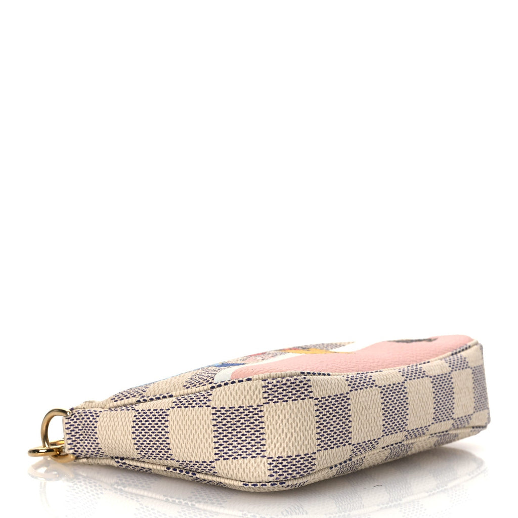 Damier Azur 2018 Christmas Animation Mini Pochette Accessories