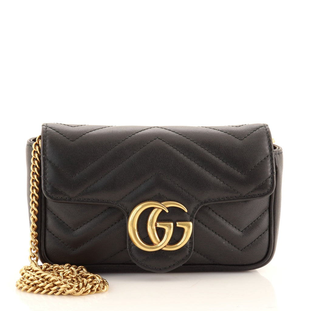GG Marmont Flap Bag Matelasse Leather Super Mini