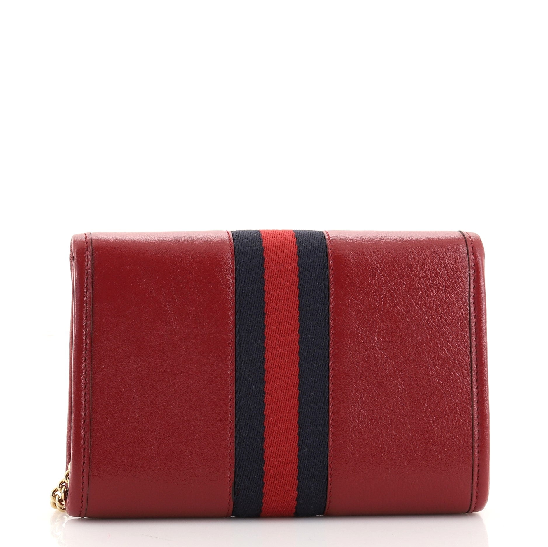 Rajah Web Chain Shoulder Bag Leather Mini