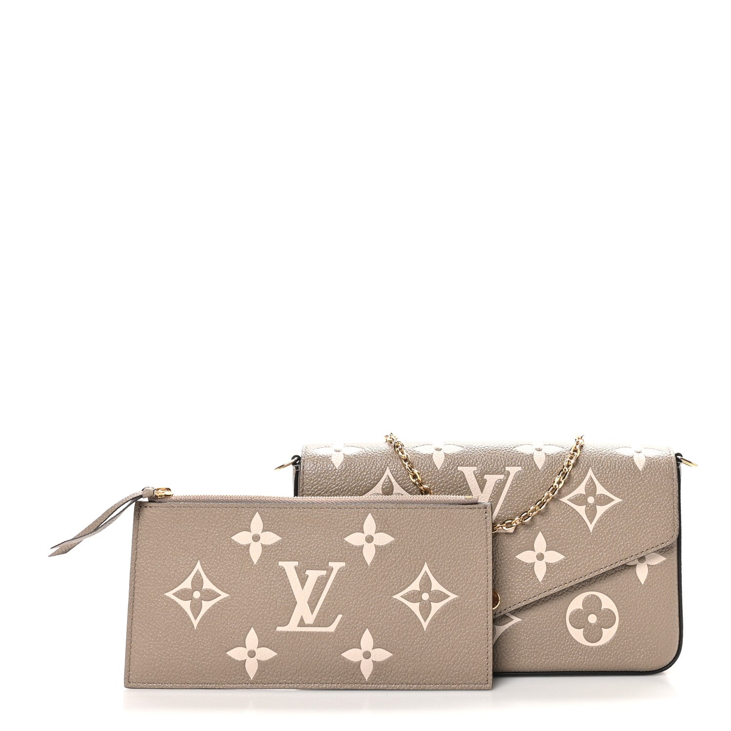 Empreinte Monogram Giant Felicie Pochette Tourterelle Creme