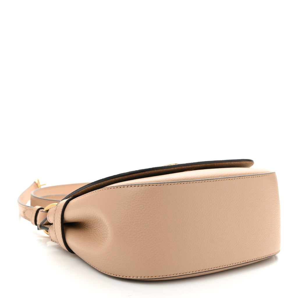 Silky Calfskin Small Amberley Satchel Maple