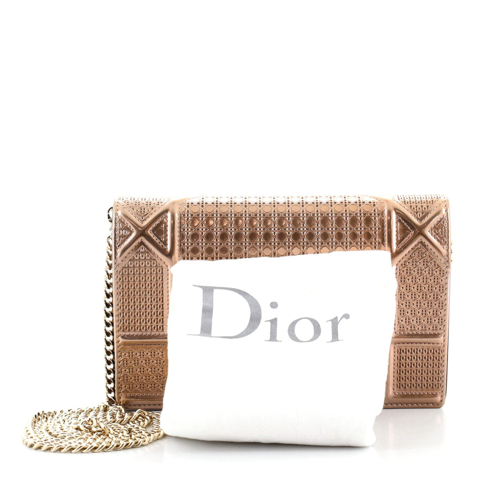 Diorama Flap Bag Cannage Embossed Calfskin Mini