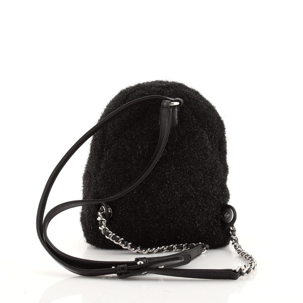 CC Pocket Backpack Quilted Knit Pluto Glitter Mini