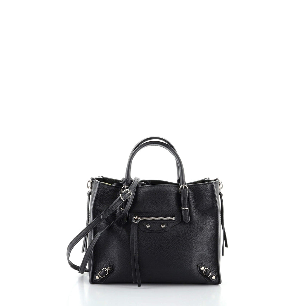 Papier A4 Zip Around Classic Studs Bag Leather Mini