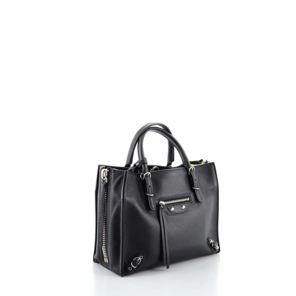 Papier A4 Zip Around Classic Studs Bag Leather Mini