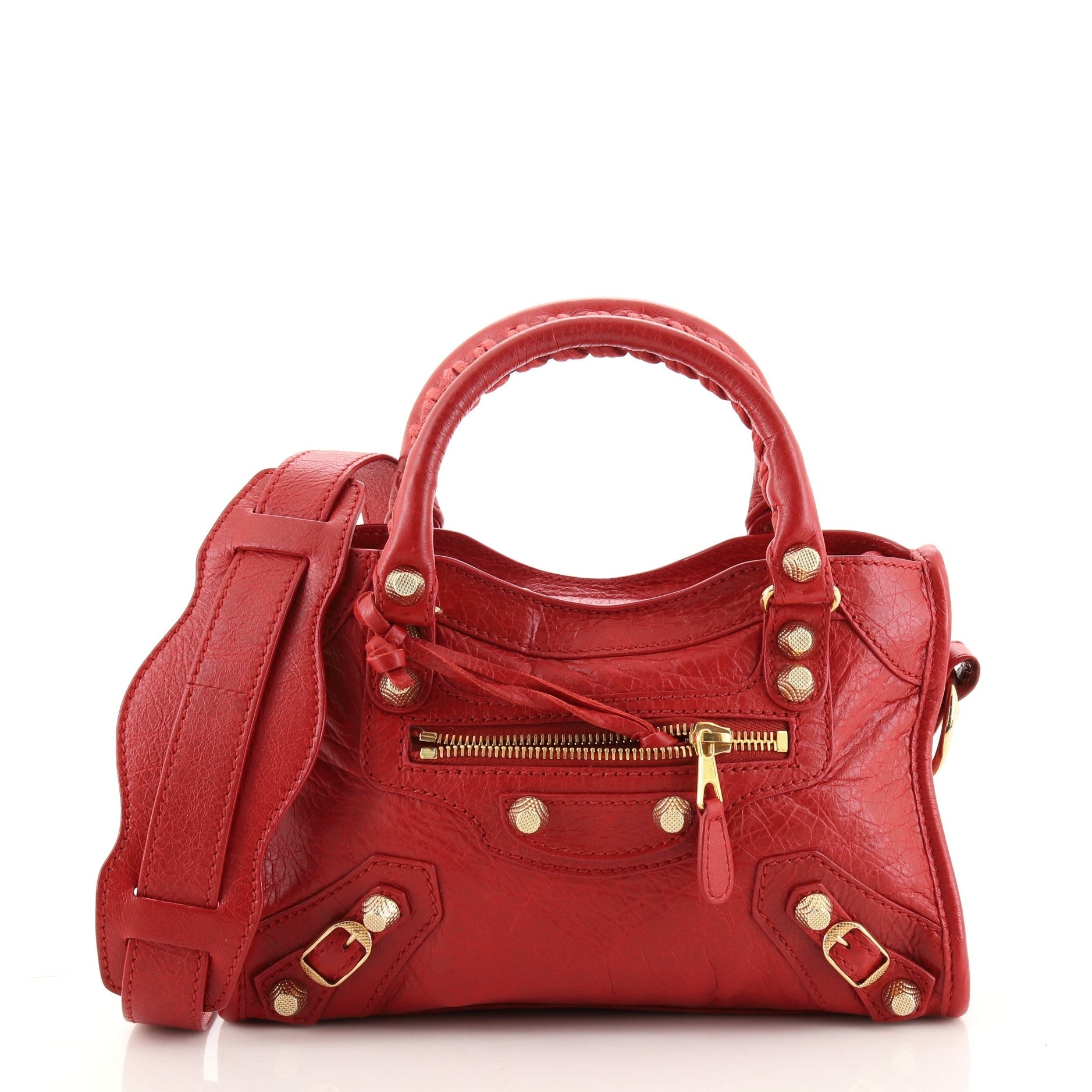 City Giant Studs Bag Leather Mini