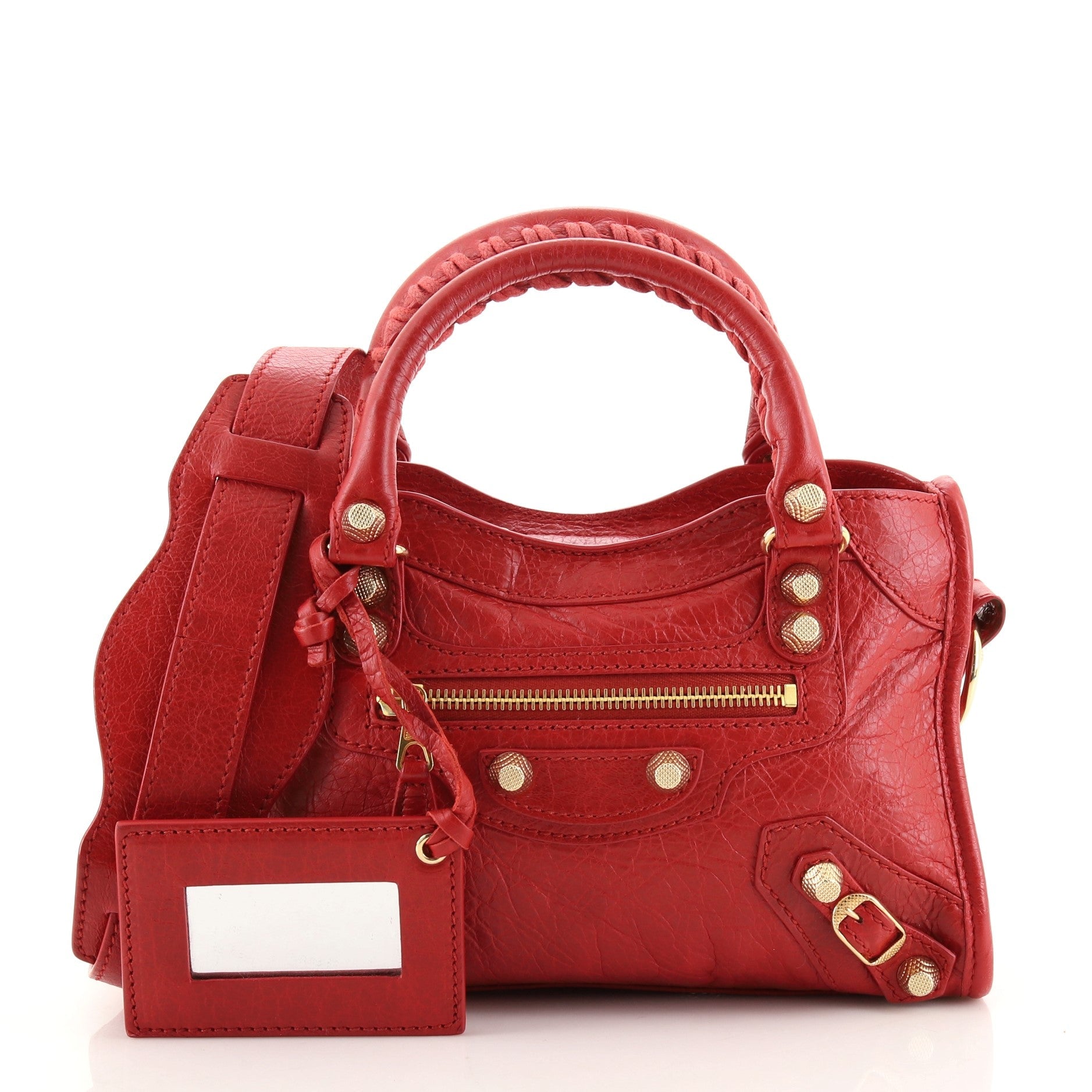 City Giant Studs Bag Leather Mini