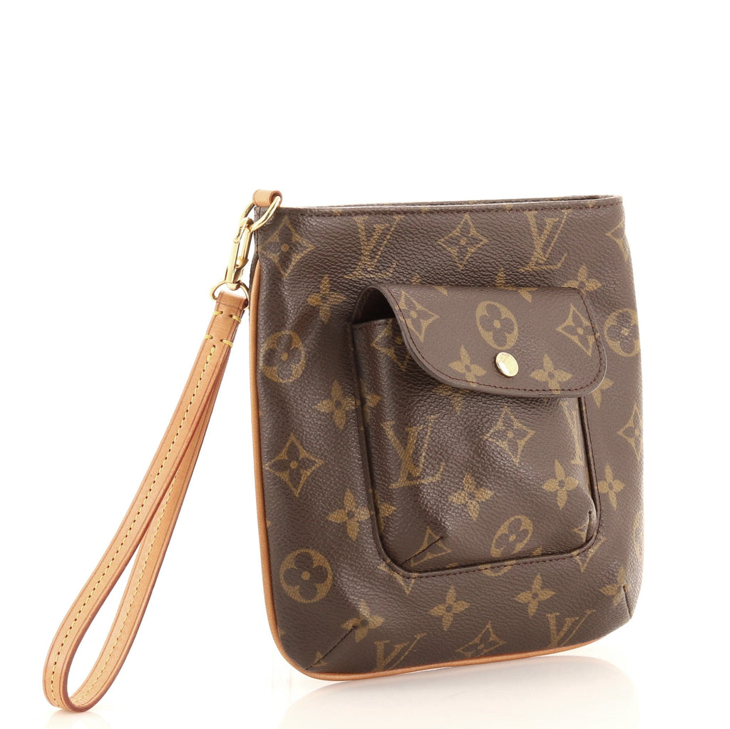 Partition Wristlet Clutch Monogram Canvas