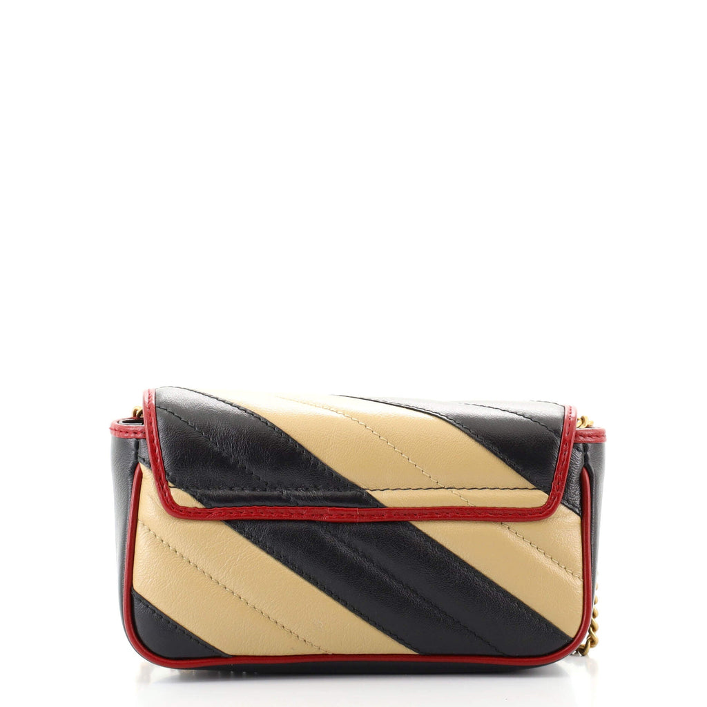 GG Marmont Flap Bag Diagonal Quilted Leather Super Mini