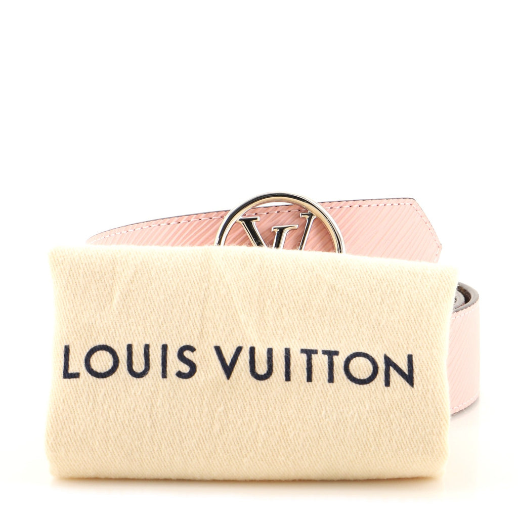 LV Circle Reversible Belt Monogram Canvas and Epi Leather Medium 80