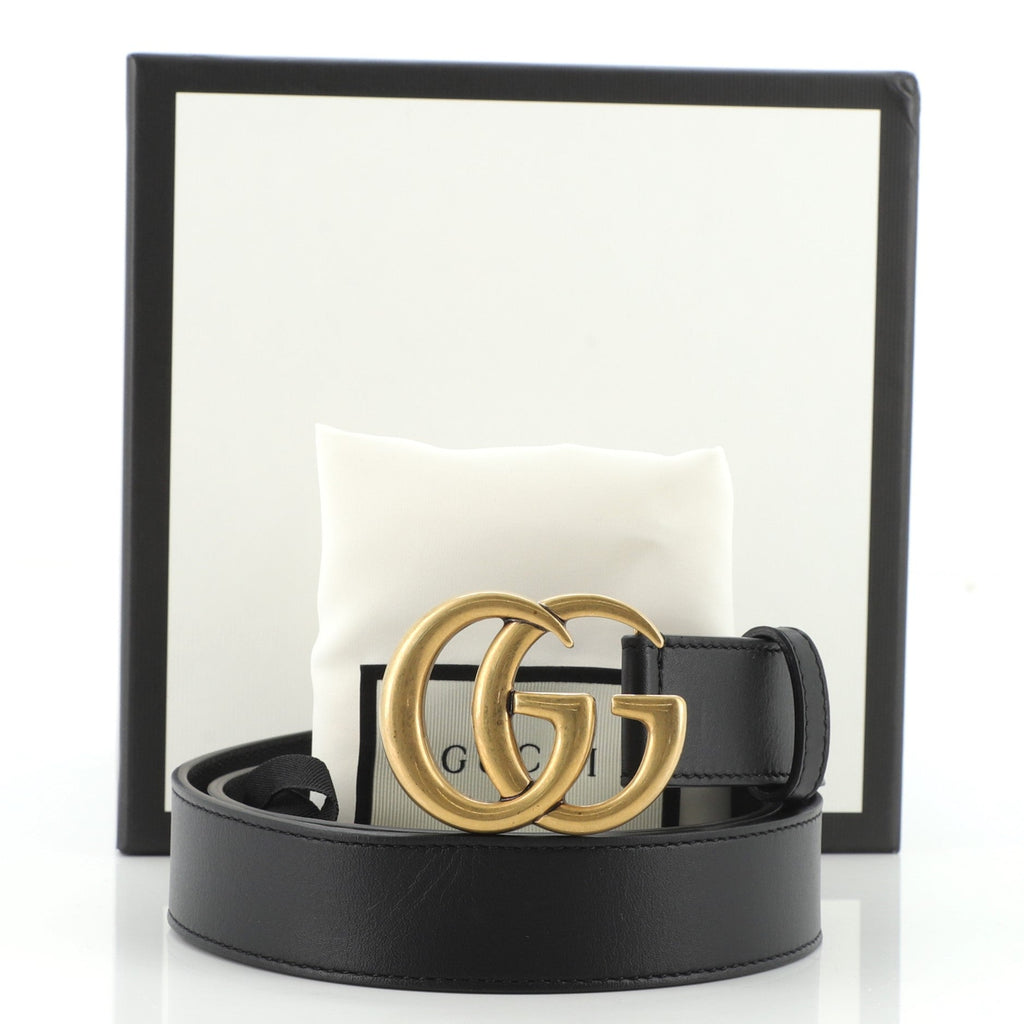 GG Marmont Belt Leather Medium 80