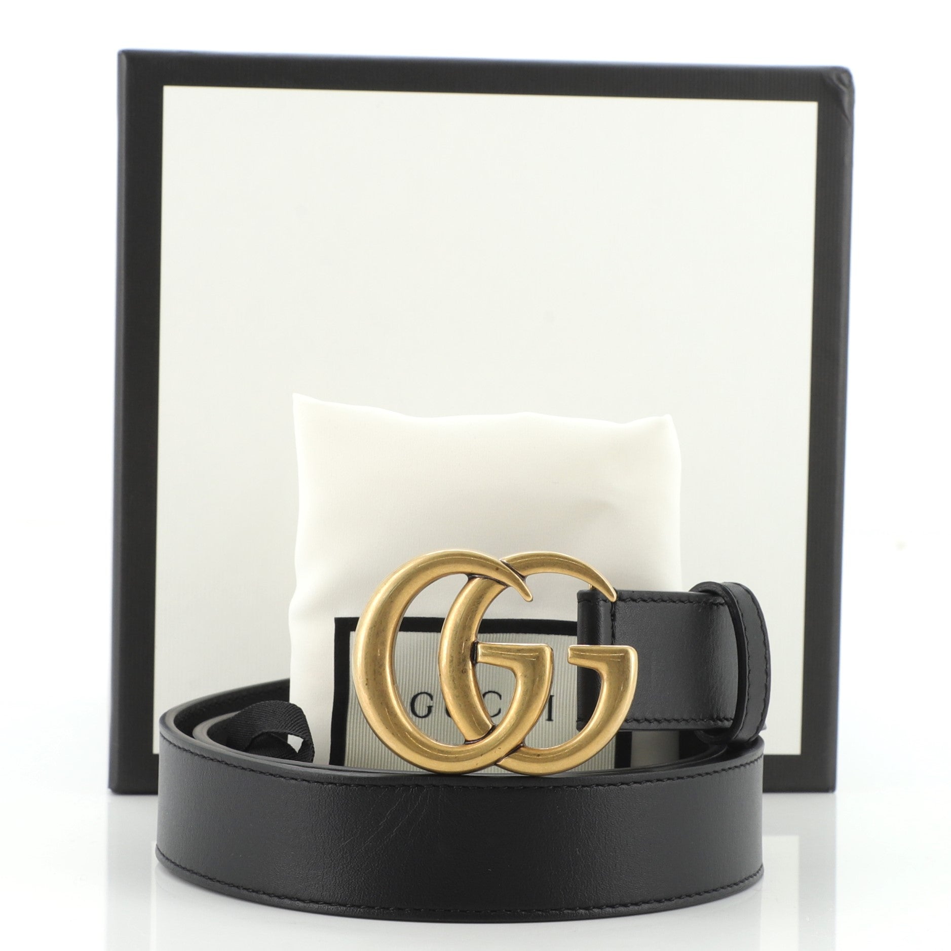 GG Marmont Belt Leather Medium 80