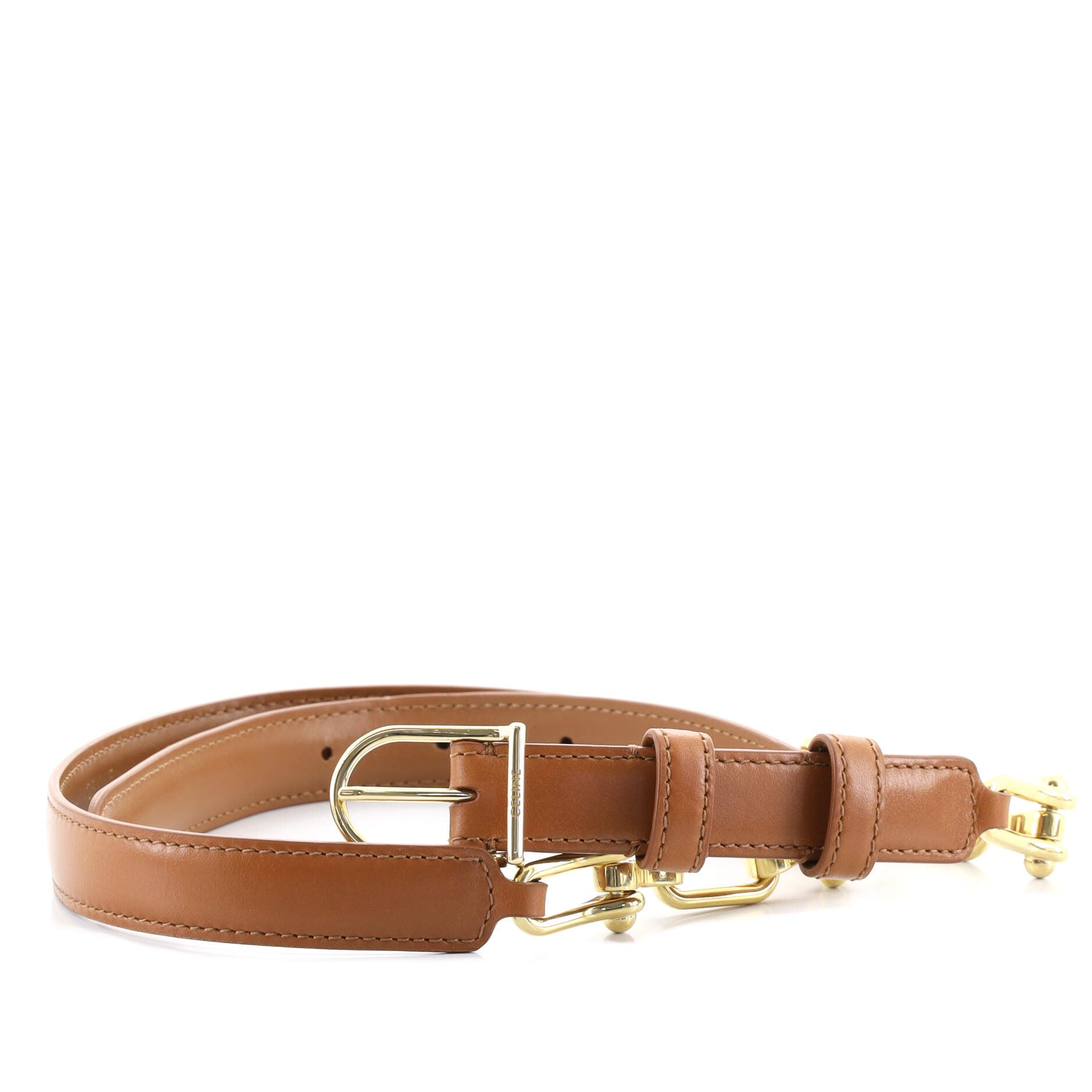 Belt Leather with Metal Thin 70