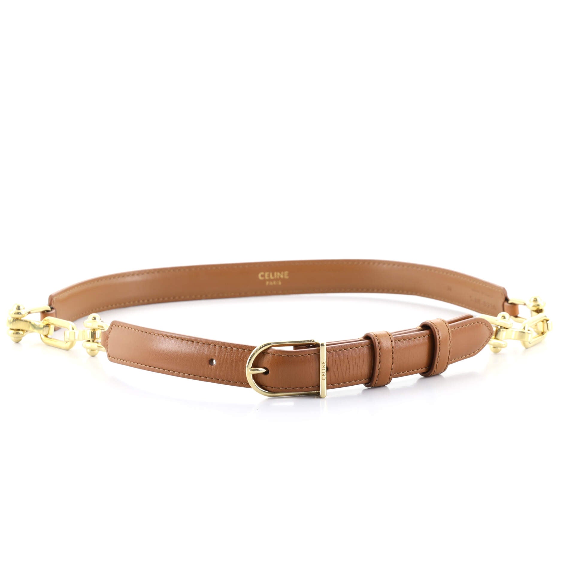 Belt Leather with Metal Thin 70