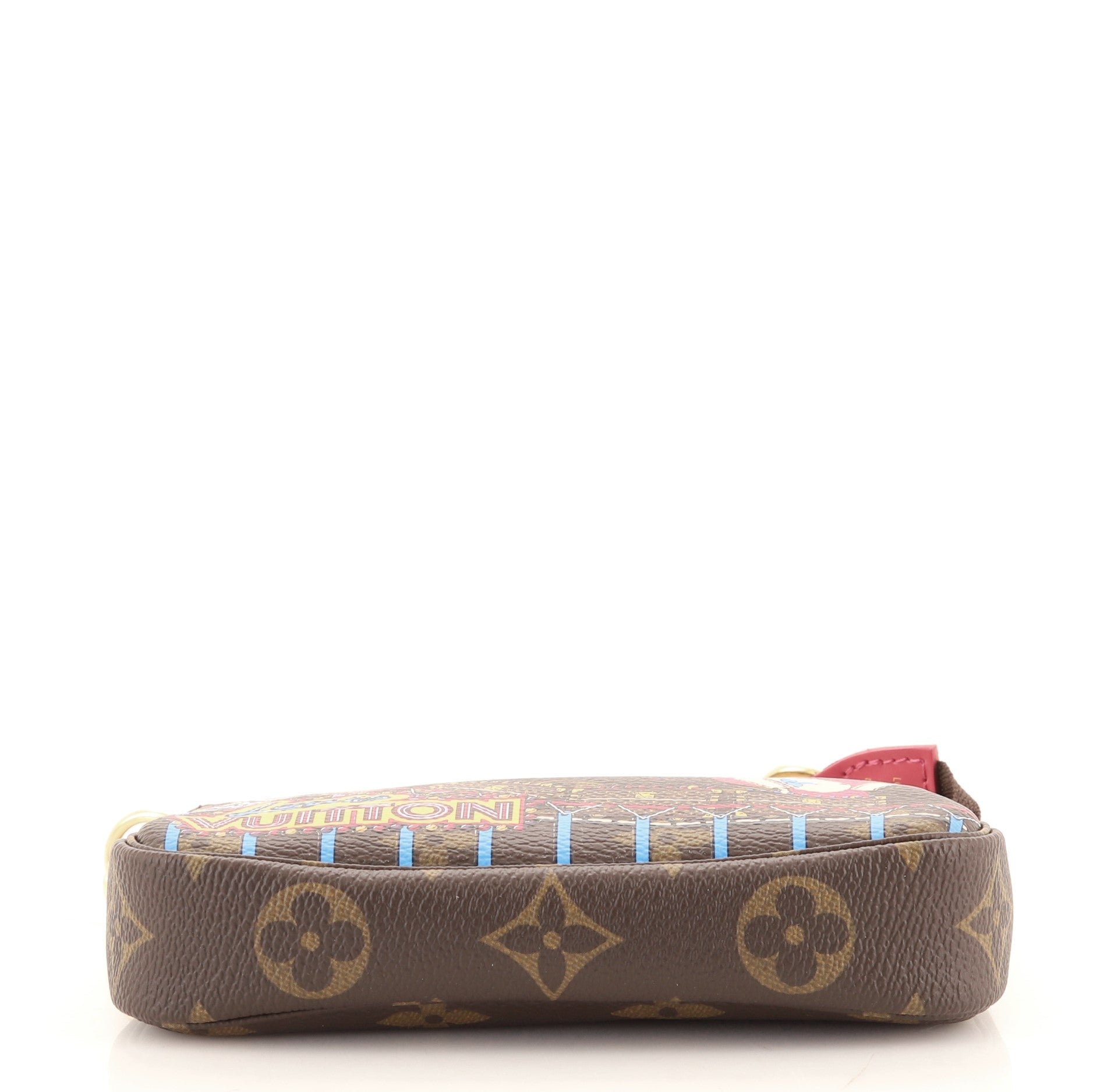 Pochette Accessoires Limited Edition Vivienne Xmas Monogram Canvas Mini