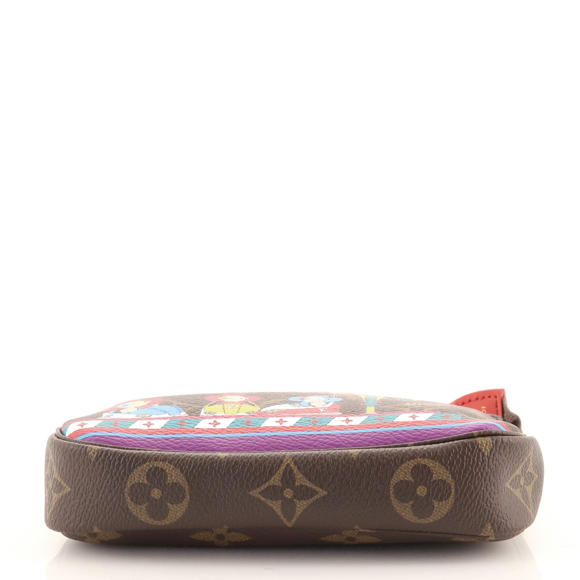 Pochette Accessoires Limited Edition Vivienne Xmas Monogram Canvas Mini