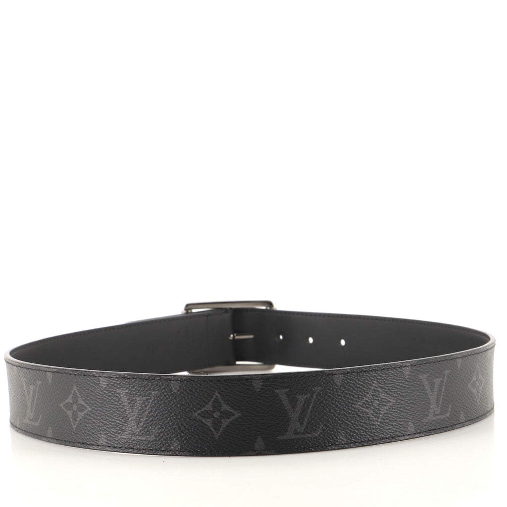Reverso Reversible Belt Monogram Eclipse Canvas and Leather Wide 85