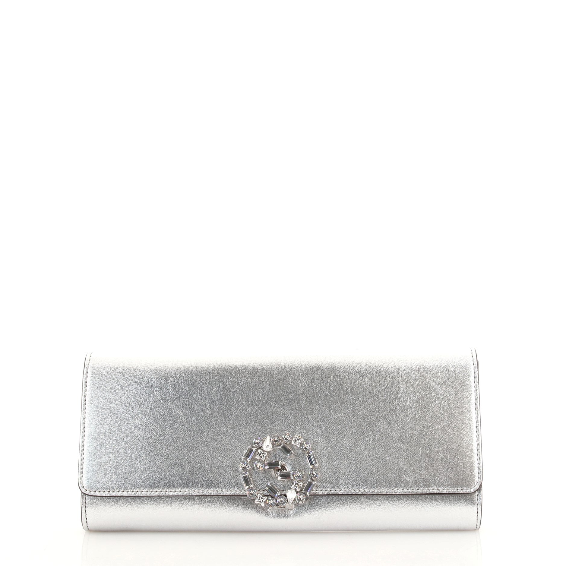 GG Broadway Clutch Leather with Crystals