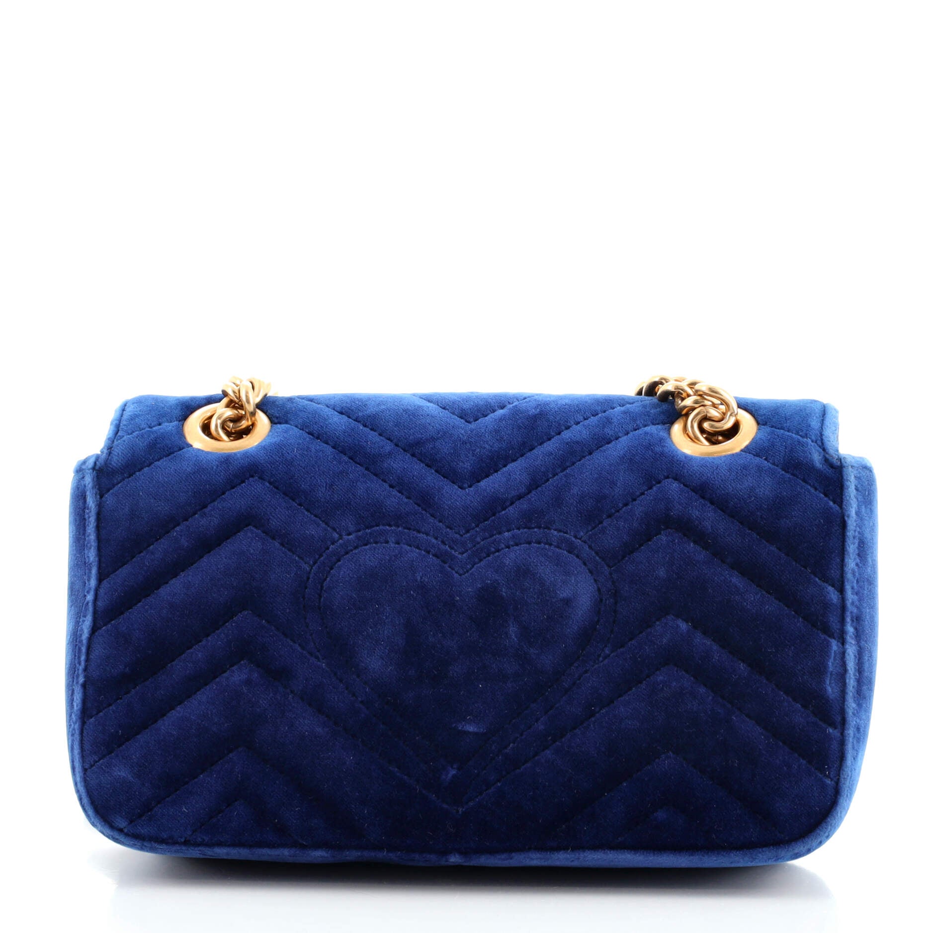 GG Marmont Flap Bag Matelasse Velvet Mini
