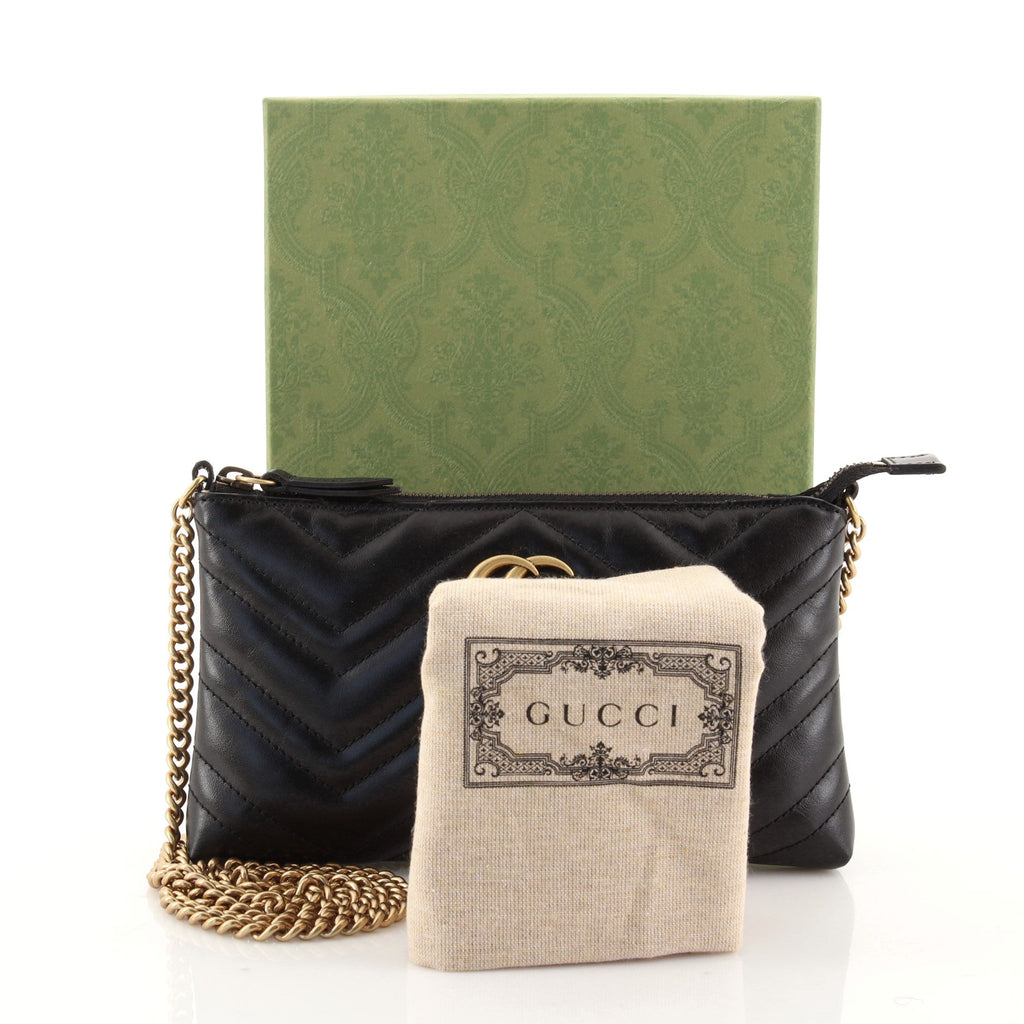 GG Marmont Chain Shoulder Bag Matelasse Leather Mini