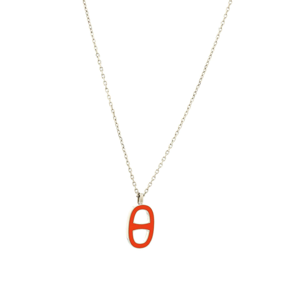 Iliade Pendant Necklace Metal and Enamel