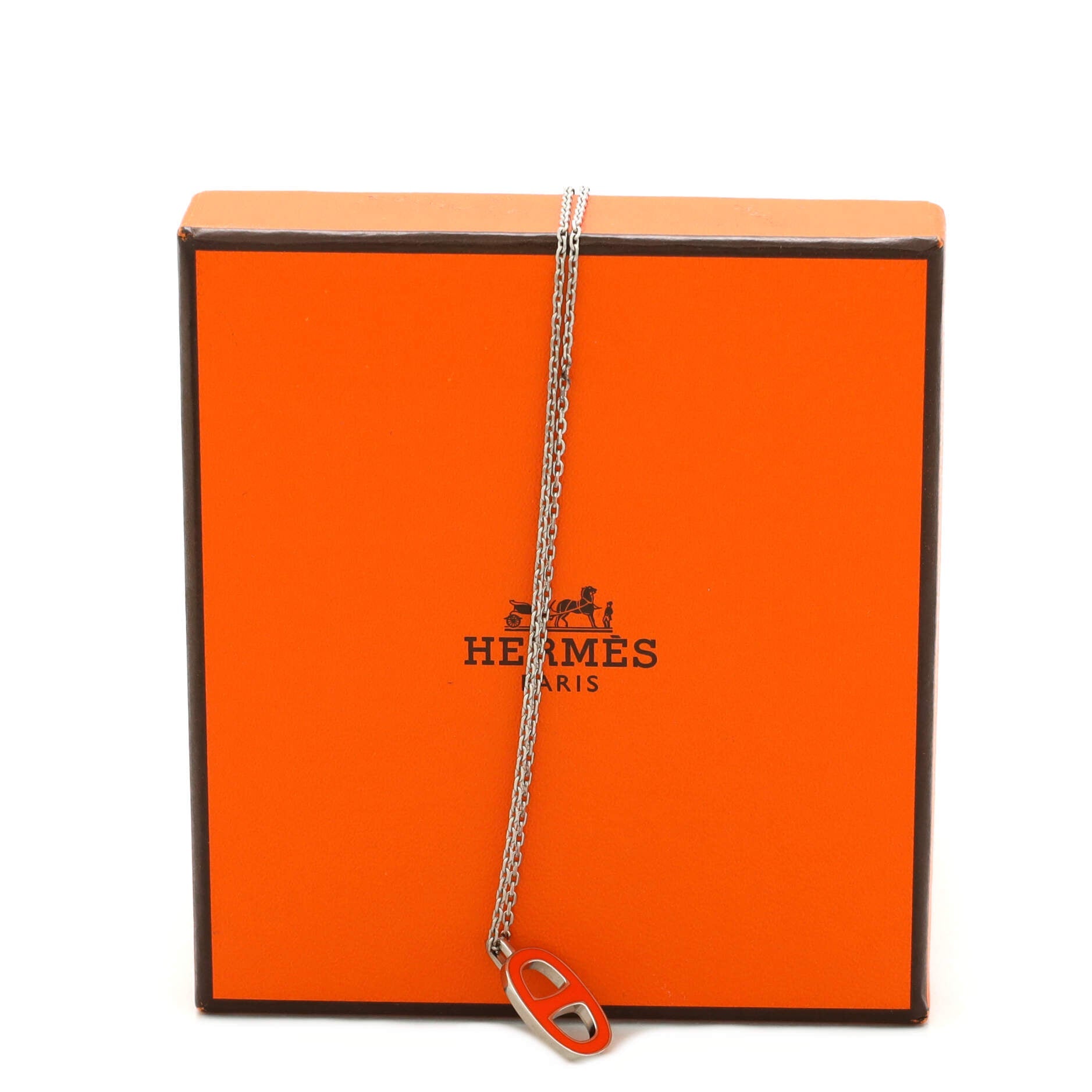 Iliade Pendant Necklace Metal and Enamel