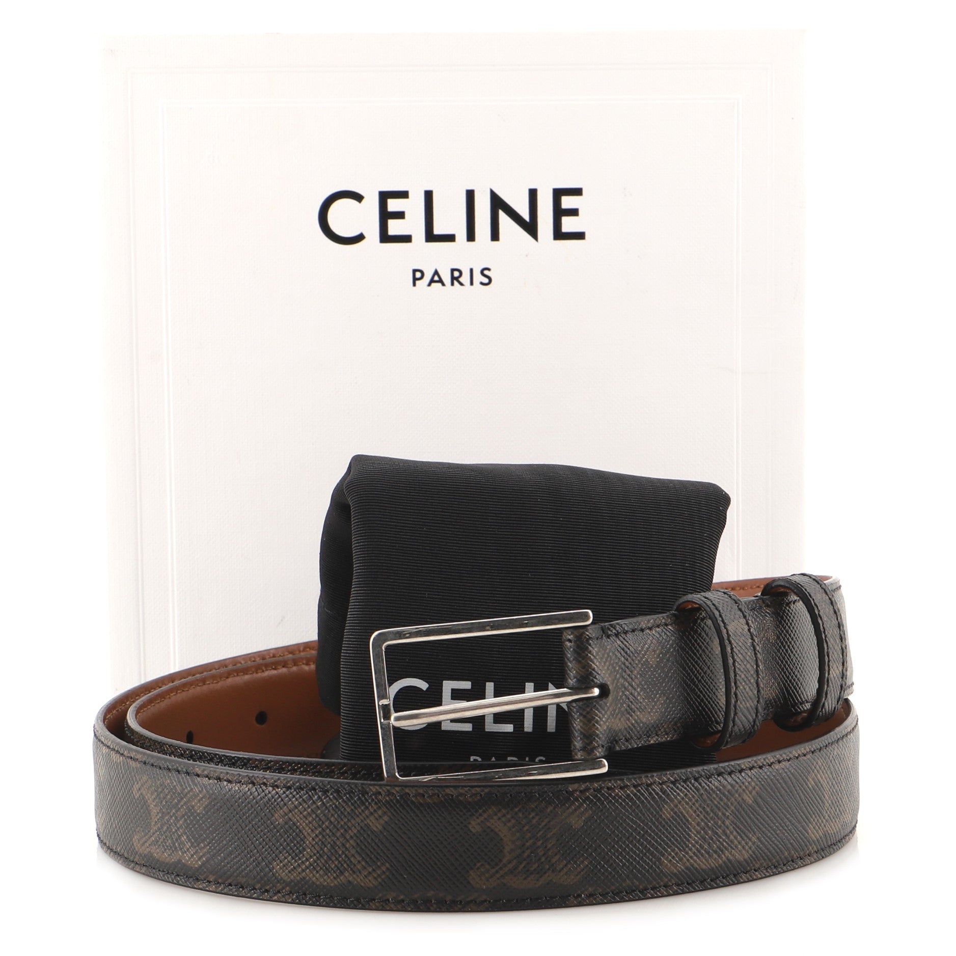Buckle Belt Triomphe Coated Canvas Medium 80