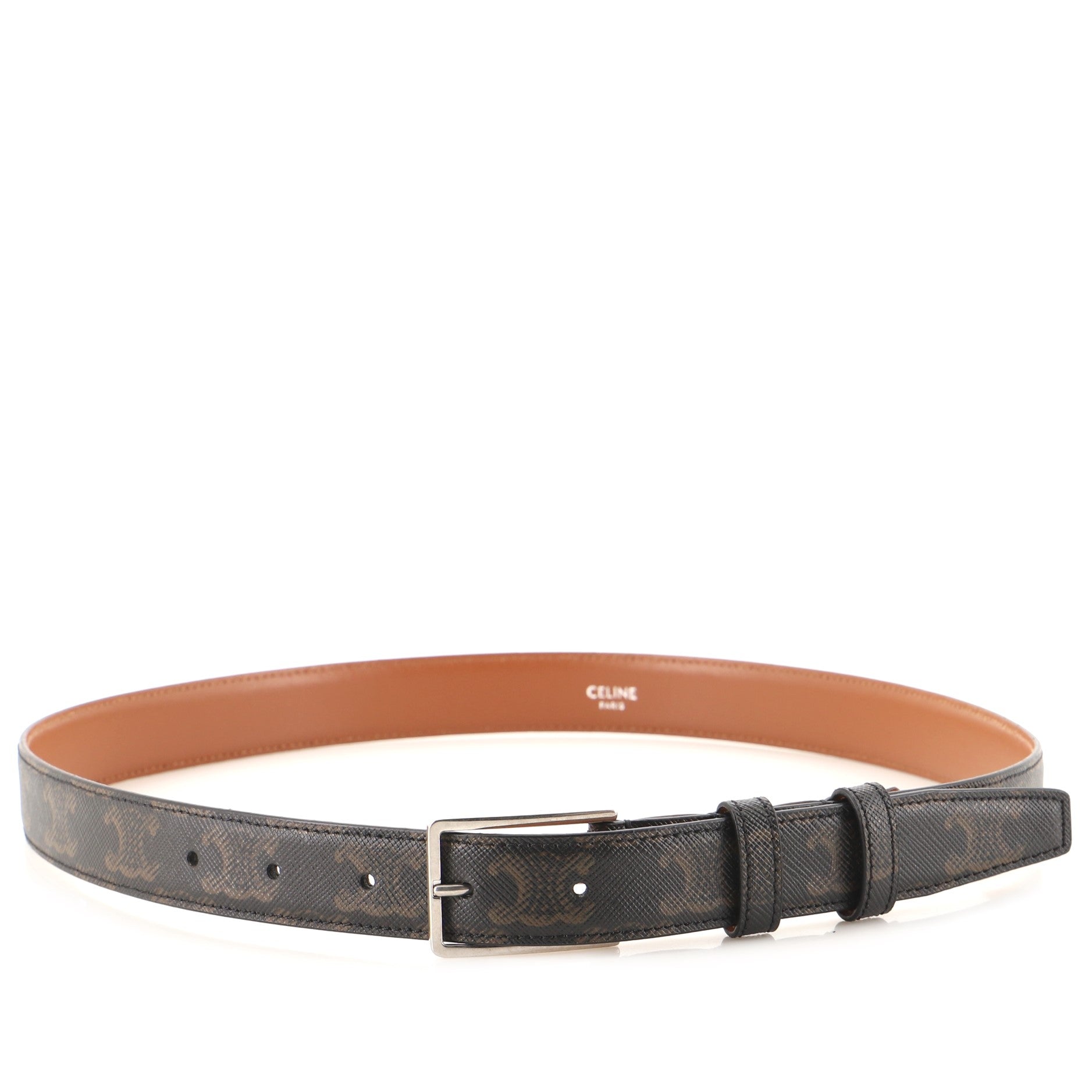 Buckle Belt Triomphe Coated Canvas Medium 80