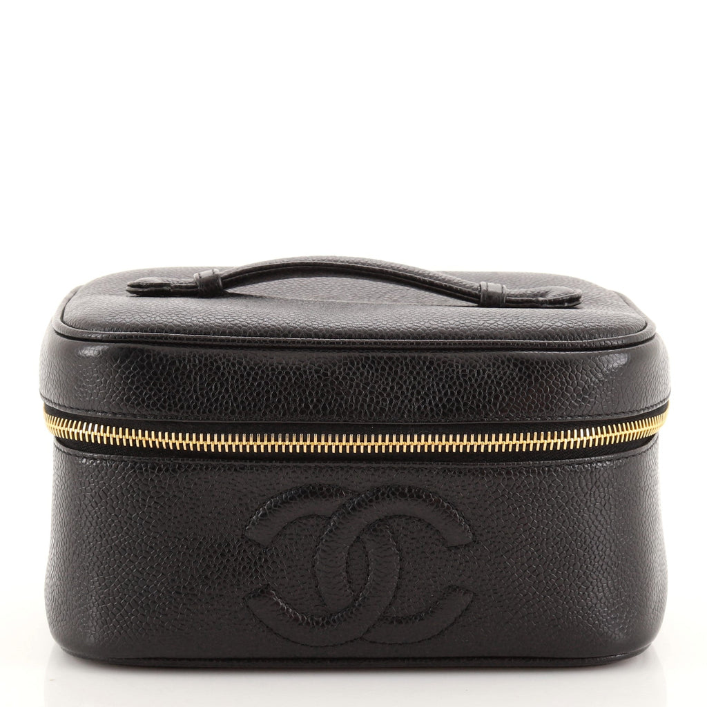 Vintage Timeless Cosmetic Case Caviar Medium