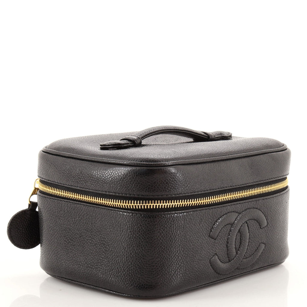Vintage Timeless Cosmetic Case Caviar Medium