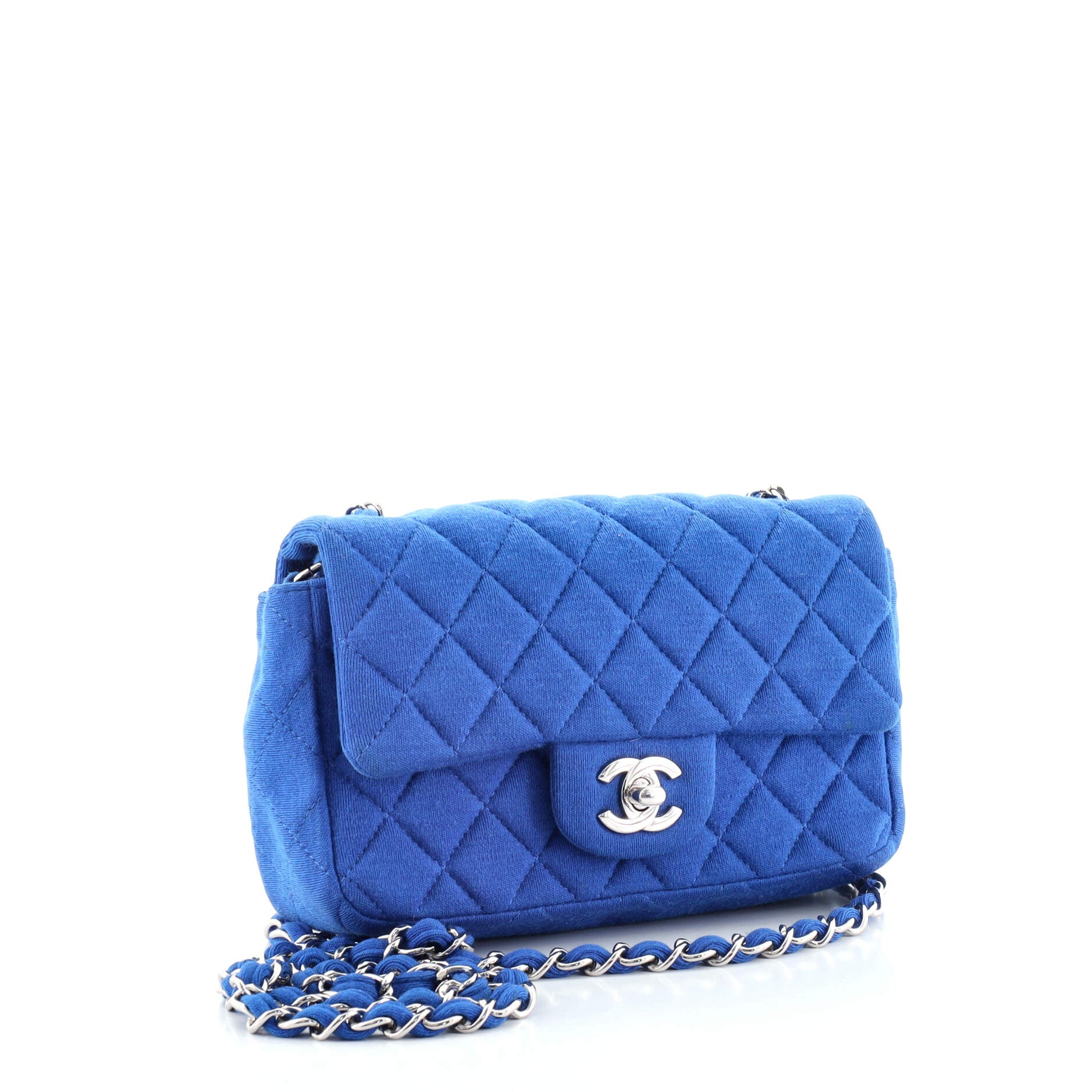 Classic Single Flap Bag Quilted Jersey Mini