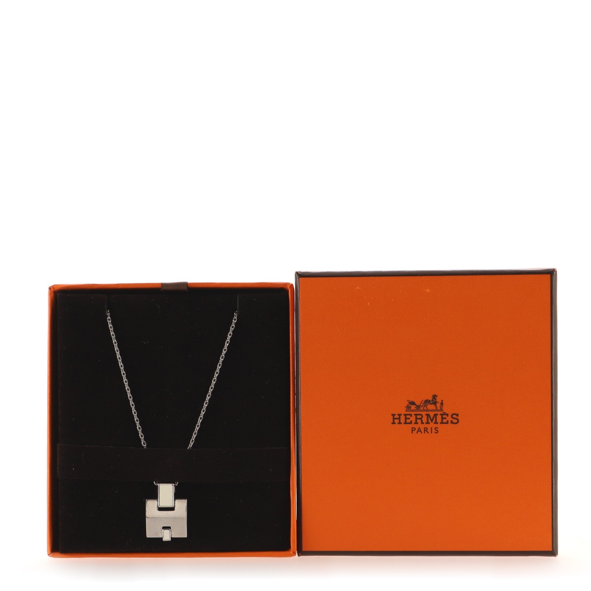 Eileen Pendant Necklace Metal and Enamel