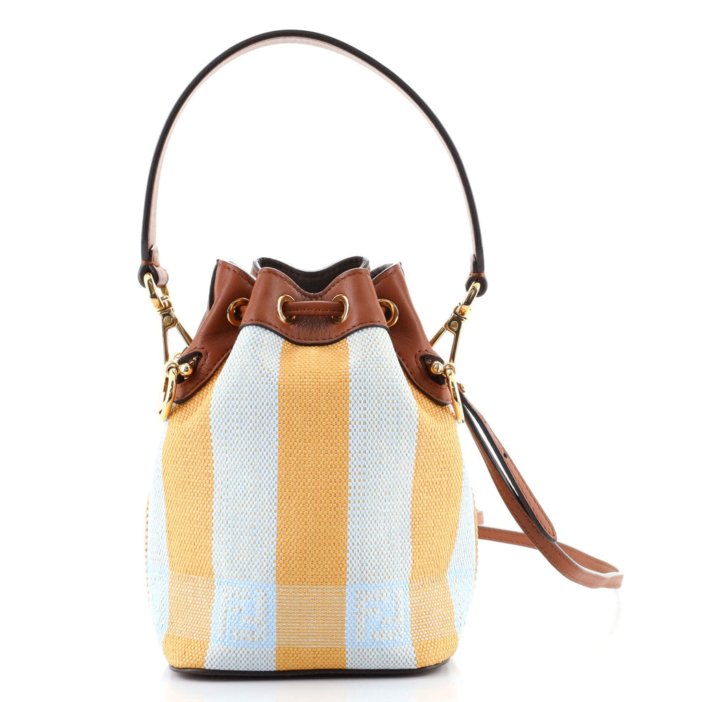 Mon Tresor Bucket Bag Pequin Raffia Mini
