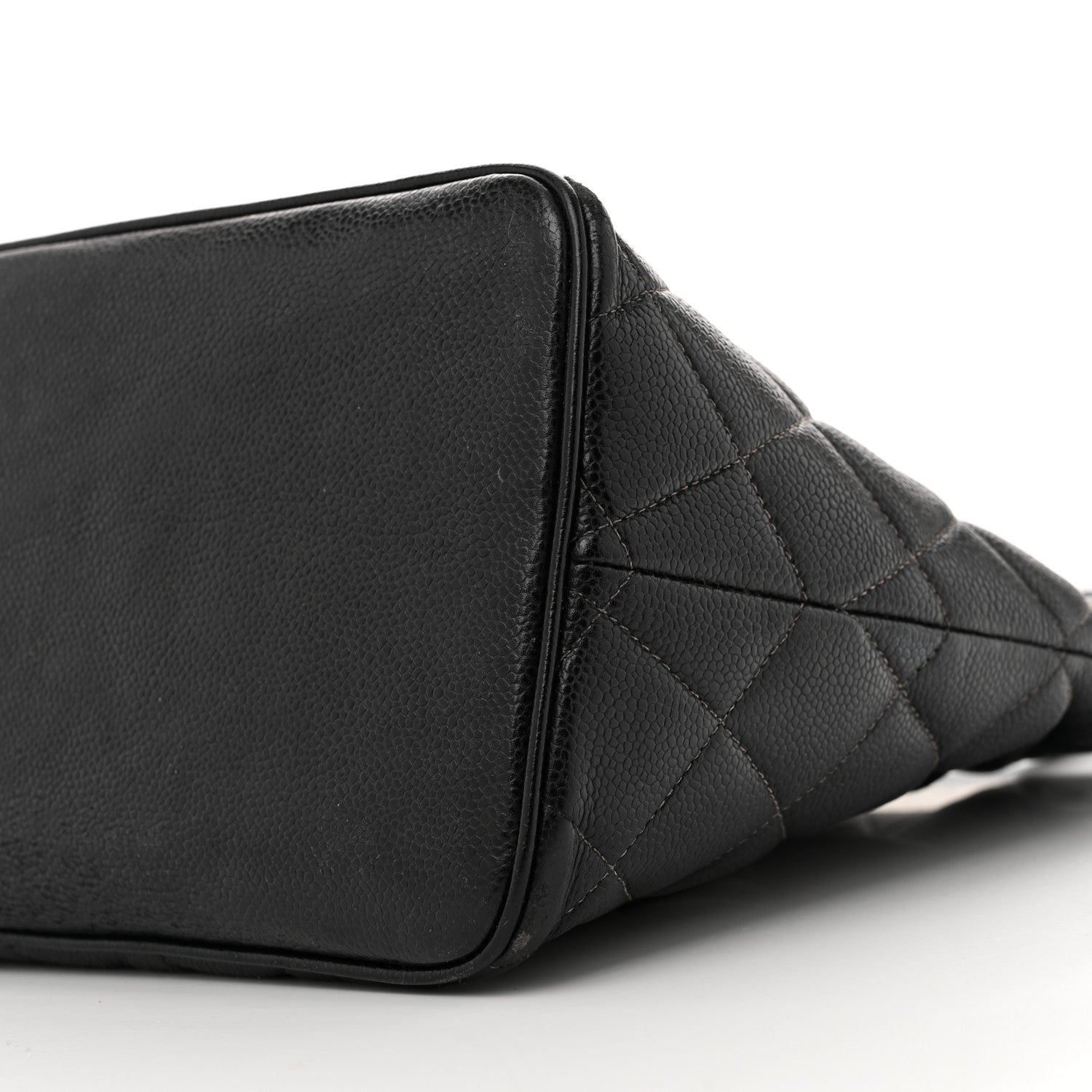 Caviar Quilted Medallion Tote Black