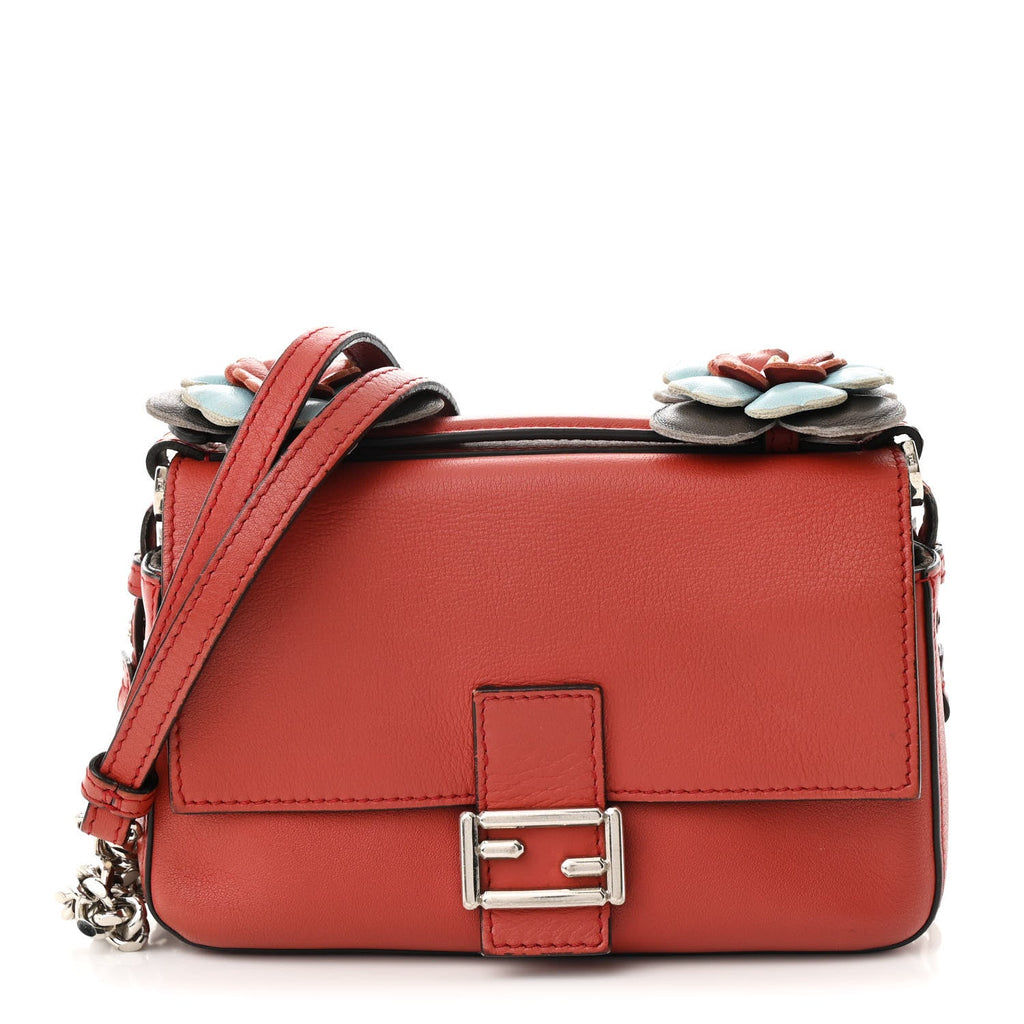 Vitello Dolce Flowerland Bi-Color Studded Micro Double Baguette Bloody Mary Carbone